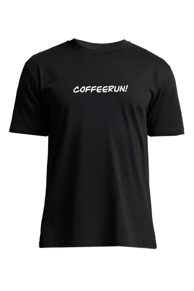 “JUST RIDE” W/COFFEE RUN DUDE EUC TEE Adult