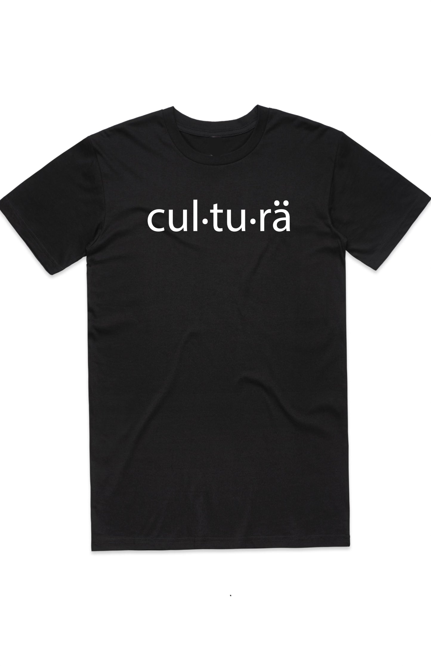 CULTURA LOGO TEE  Adult BK/WE